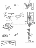 Electric StarterMisc Elect Diagram and Parts List for 114902-0027-01  Briggs and Stratton Engine